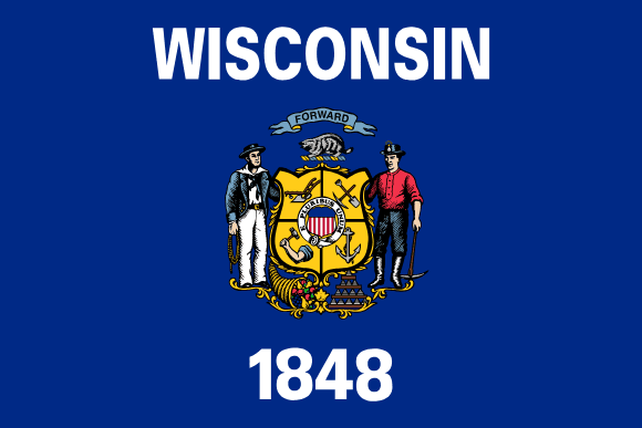 Vlajka: Wisconsin